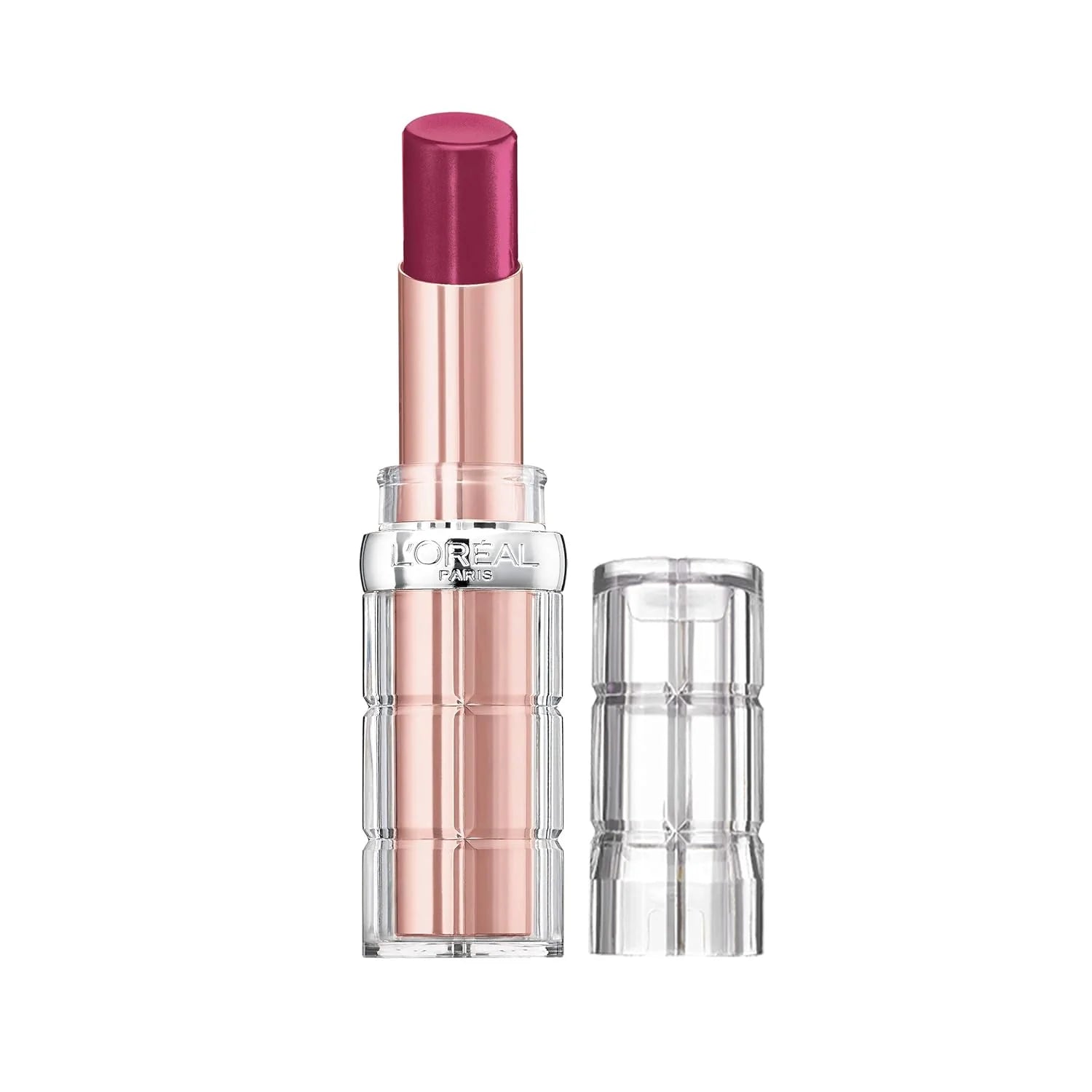 L'Oreal Paris Makeup Colour Riche Plump and Shine Lipstick, for Glossy, Radiant, Visibly Fuller Lips with an All-Day Moisturized Feel, 108 Wild Fig Plump, 0.1 Oz.