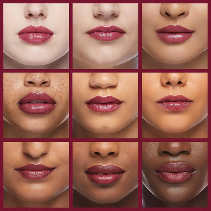 L’Oréal Paris Makeup Colour Riche Plump and Shine Lipstick, for Glossy, Radiant, Visibly Fuller Lips with an All-Day Moisturized Feel, 105 Mulberry Plump, 0.1 Oz.