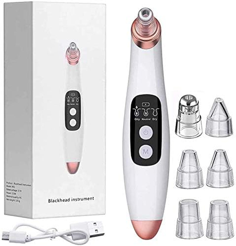 2022 Blackhead Remover Pore Vacuum, USB Rechargeable Acne Comedone Whitehead Extractor for Women & Men